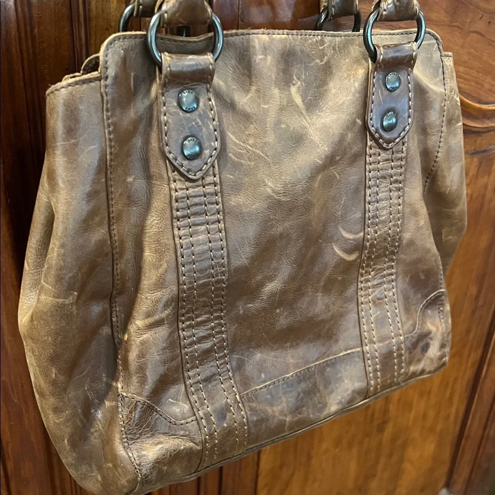 Frye Brown Melissa Tote - Picture 5 of 16